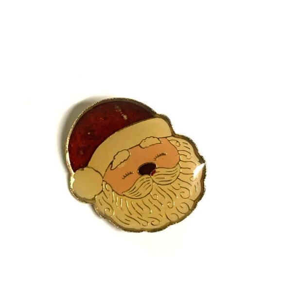 Lot of 4 Vintage Christmas Themed Kitschy Lapel Brooch Pins Retro Nostalgia Fun! - Picture 9 of 10